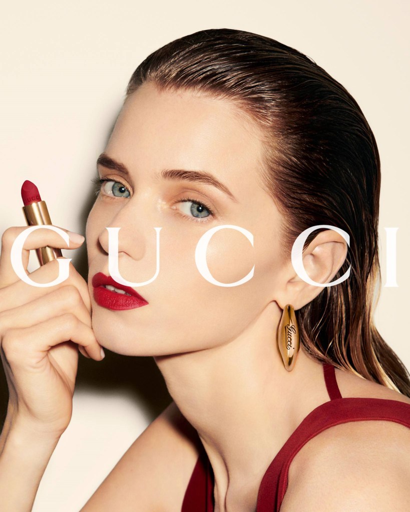 Gucci Beauty 2024 : Abbey Lee Kershaw, Jiahui Zhang & Nyajuok Gatdet by Ezra Petronio