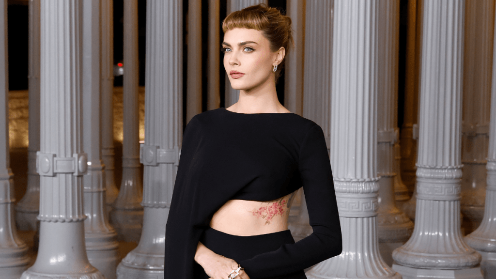 Cara Delevingne attends the 2024 LACMA Art + Film Gala presented by Gucci at Los Angeles County Museum of Art on November 02, 2024 in Los Angeles, California.